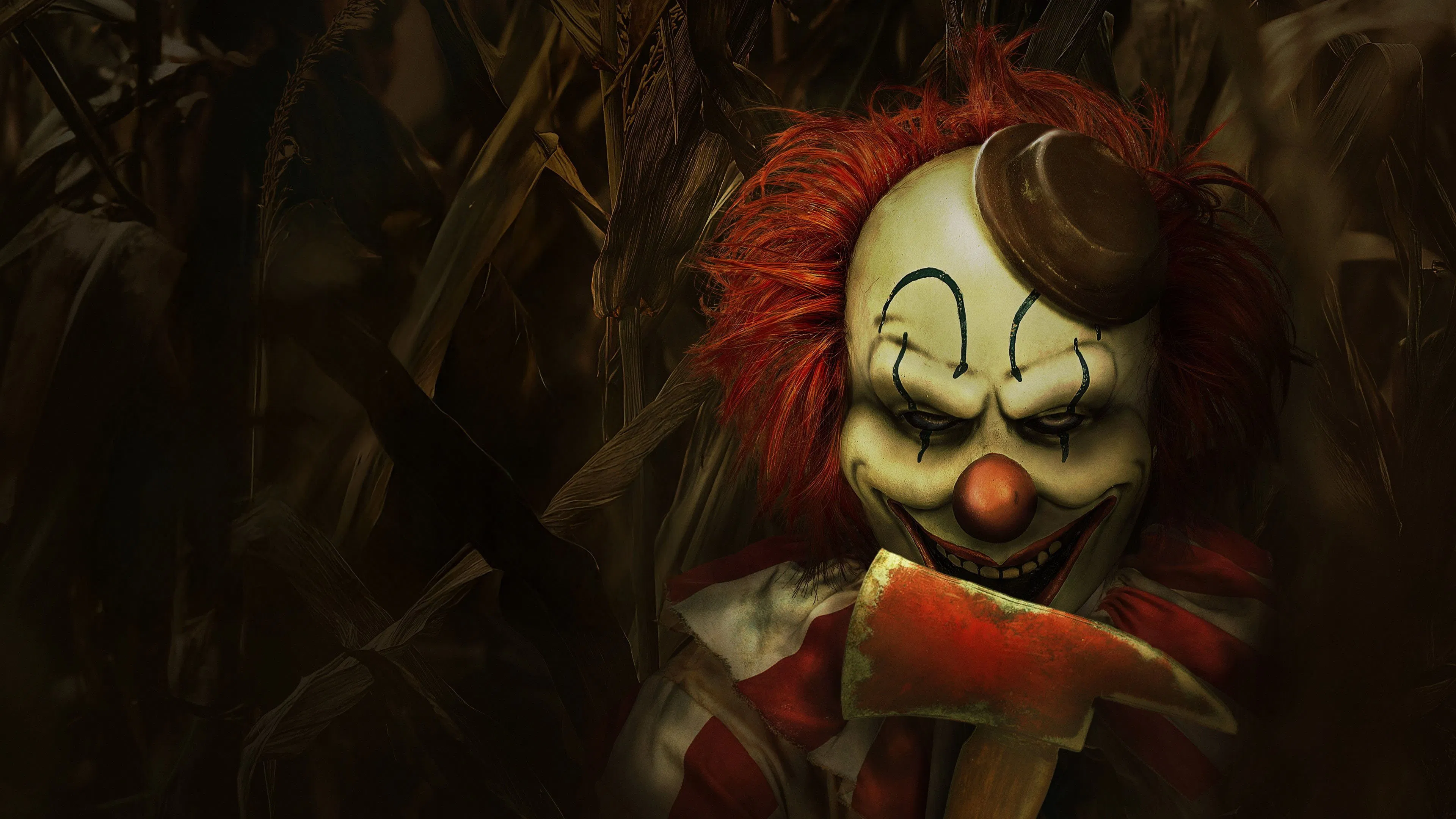 კლოუნი სიმინდის ყანაში